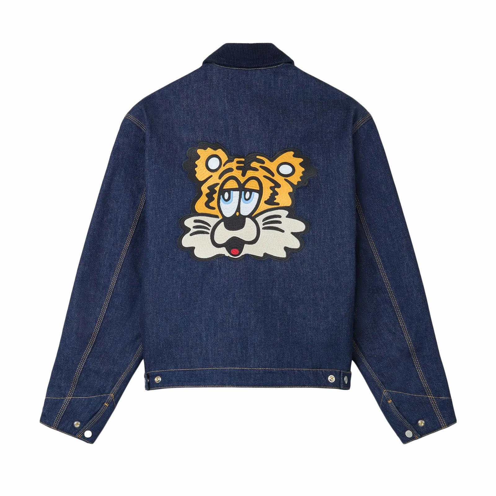 Fade Resistant Dye Kenzo Verdy Market Padded Workwear Jacket in Japanese Denim