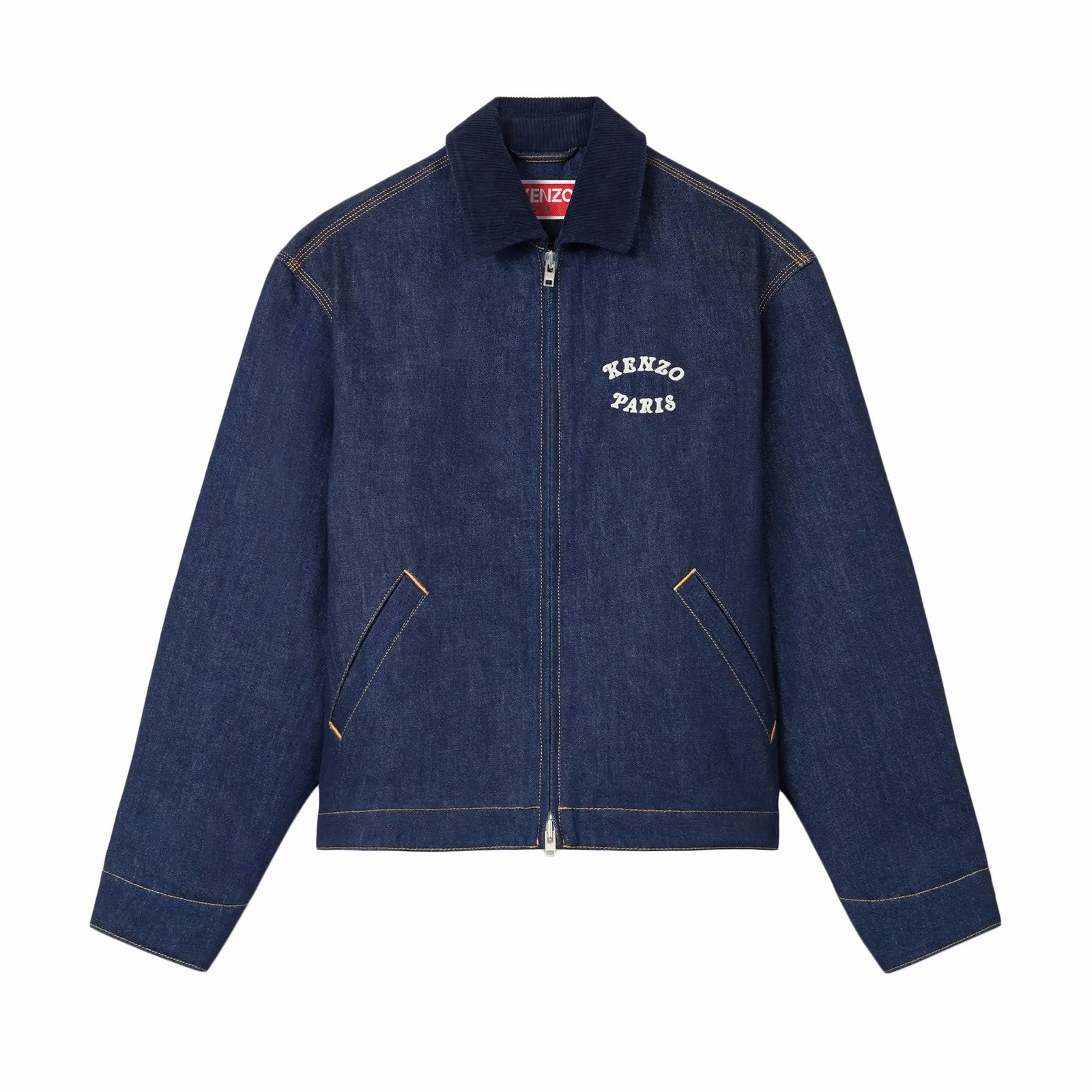 Kenzo Verdy Market Padded Workwear Jacket in Japanese Denim Secure Closure System ContouredShoulderFit