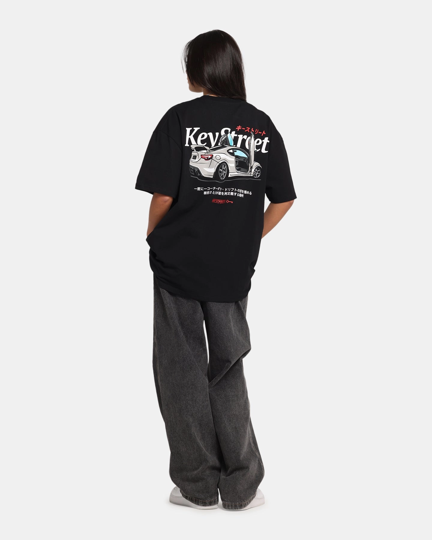 Key Street Control And Chaos T-Shirt Black SoftenedNeckline Street Ready