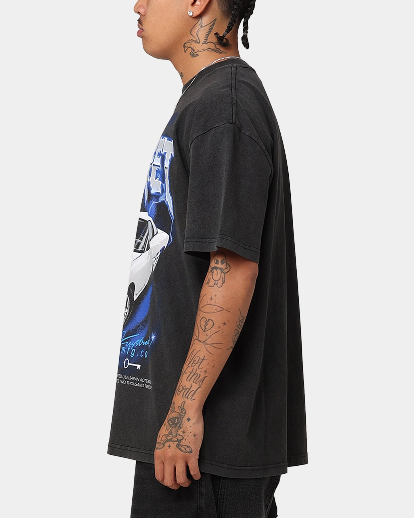 Classic Wearable Key Street Heavy Rotation Heavy T-Shirt Vintage Black