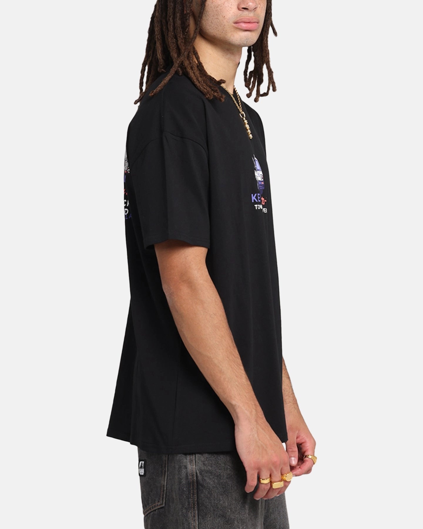 Leisure Wear Versatile Apparel Key Street Kei Tow Truck T-Shirt Black