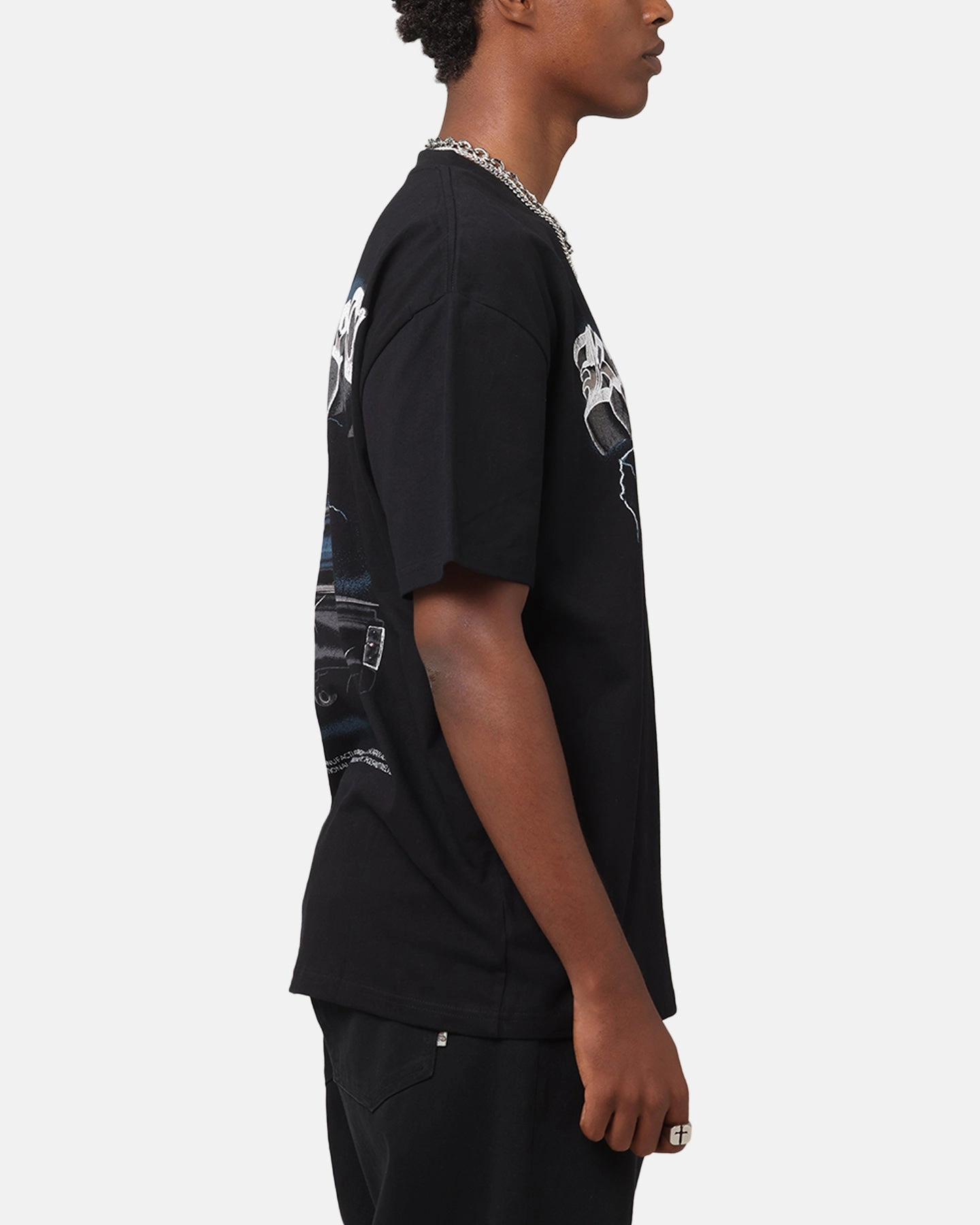 Short Sleeve Key Street Mini Truck Vintage T-Shirt Black