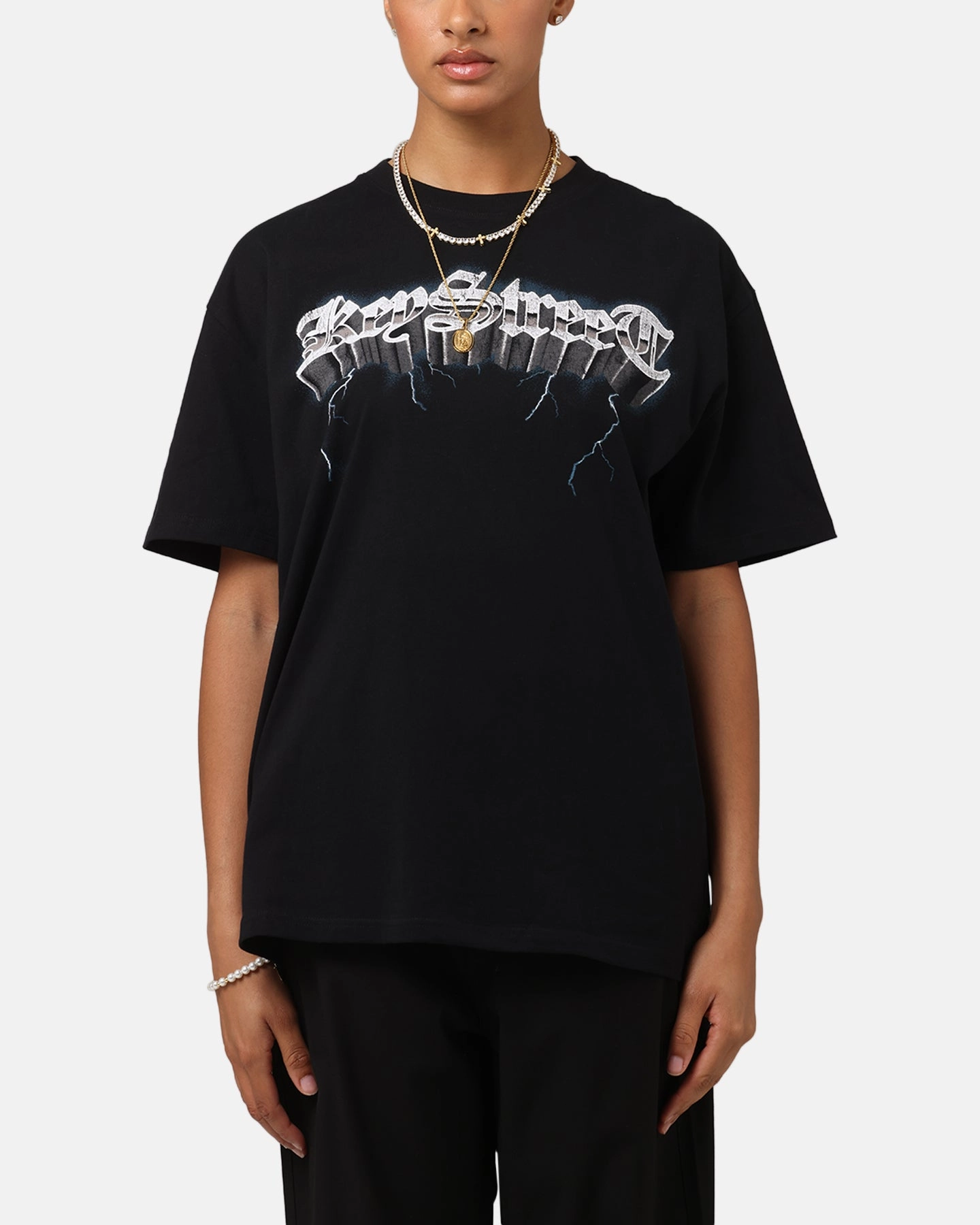 Key Street Mini Truck Vintage T-Shirt Black Daily Style Trend City Fashion Look