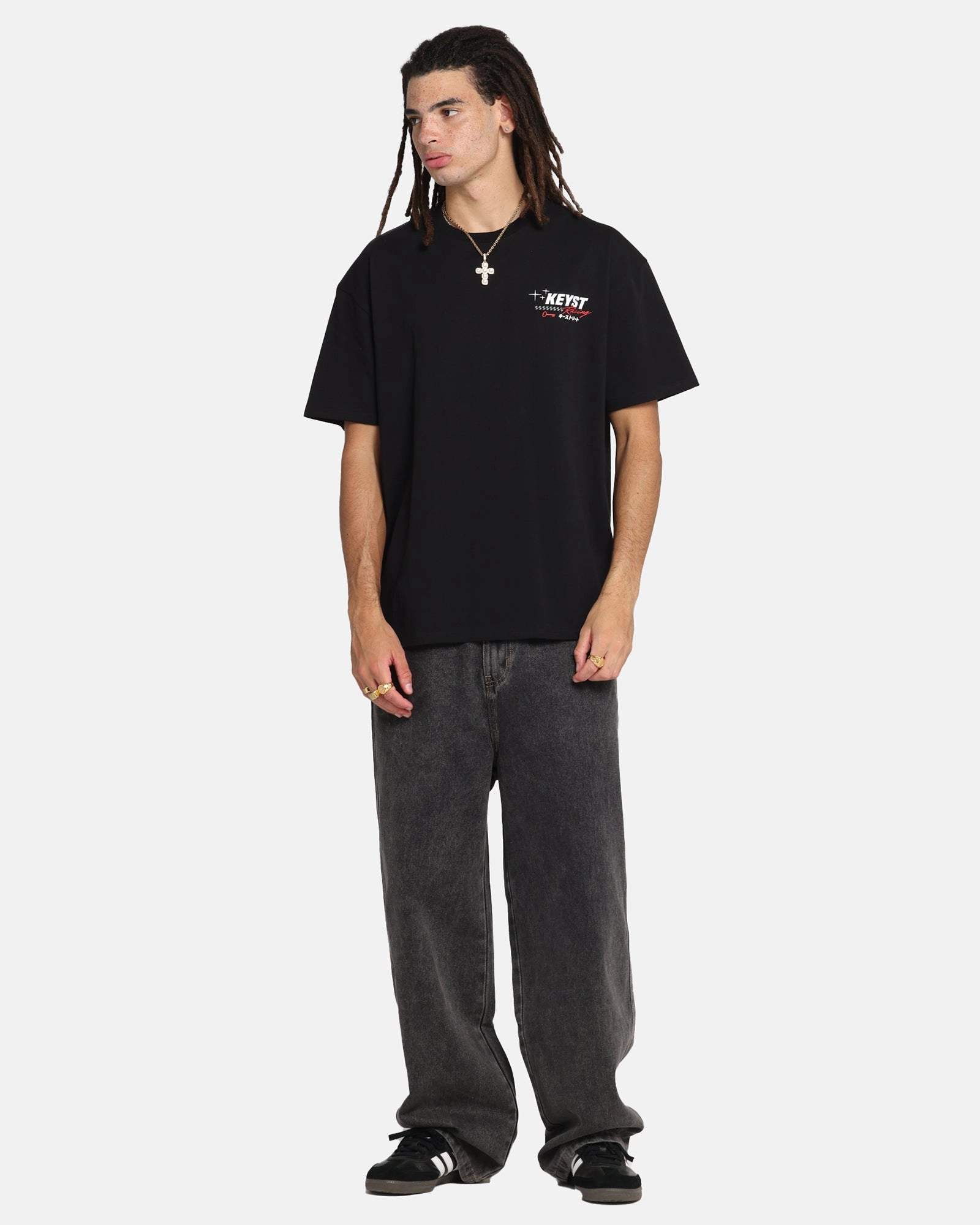 Key Street Racing T-Shirt Black Yoga class