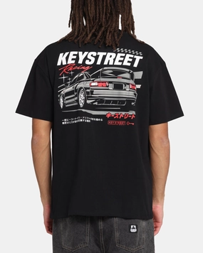 Key Street Racing T-Shirt Black Simple and Cozy