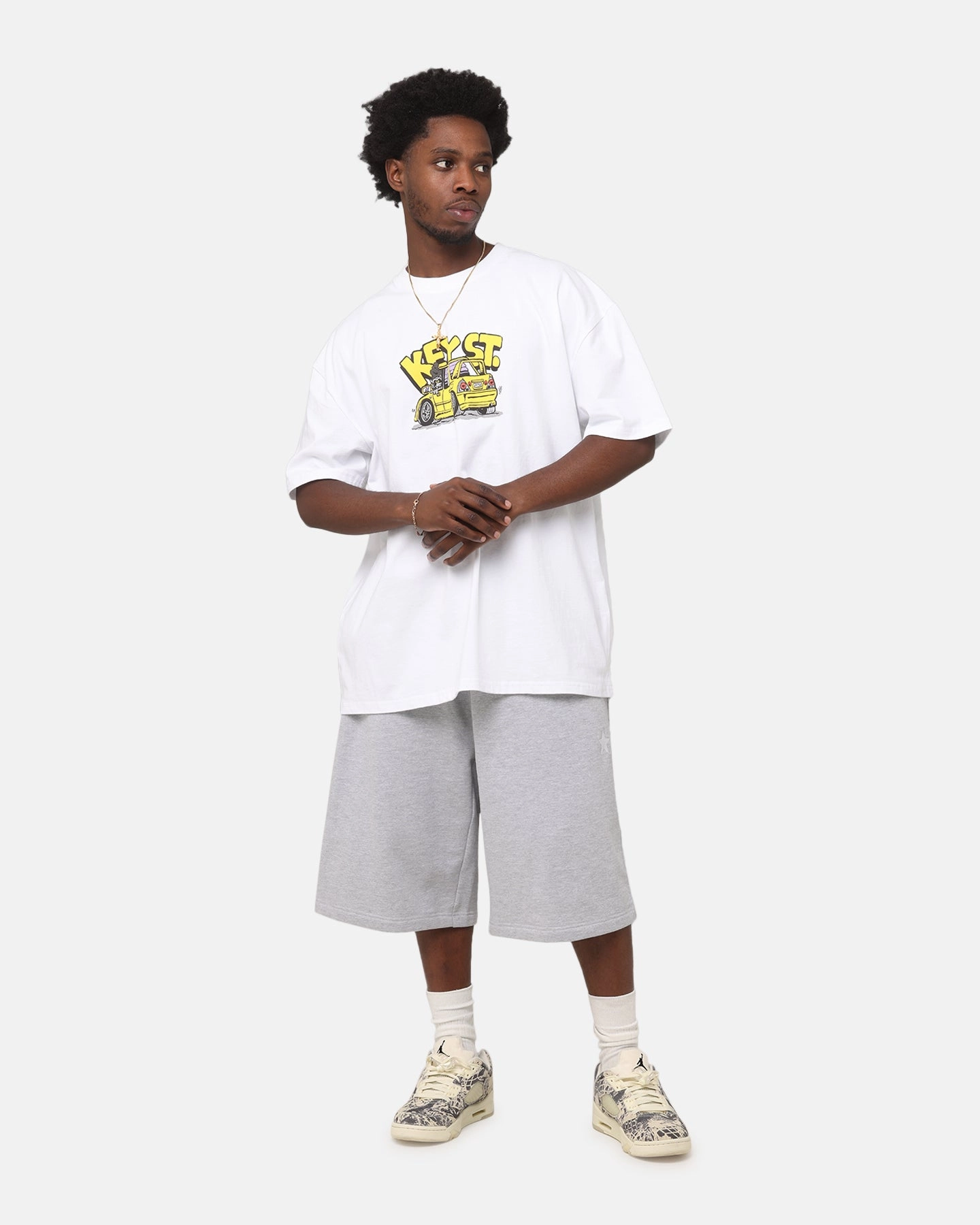 Pocket Detailing kids' Key Street X FRKO Racoons T-Shirt White