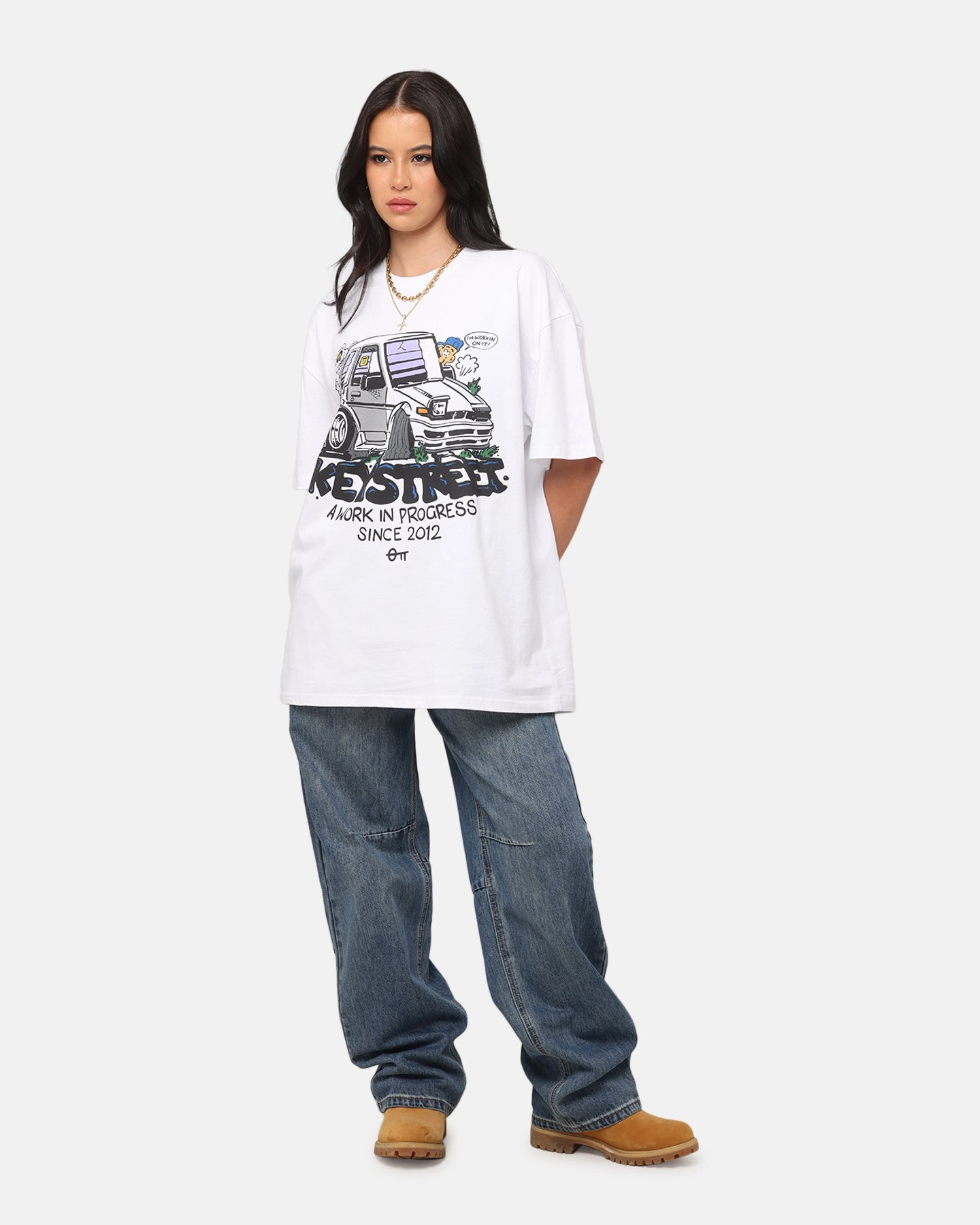 Cozy and Light Essential Layer Key Street X FRKO Wip T-Shirt White