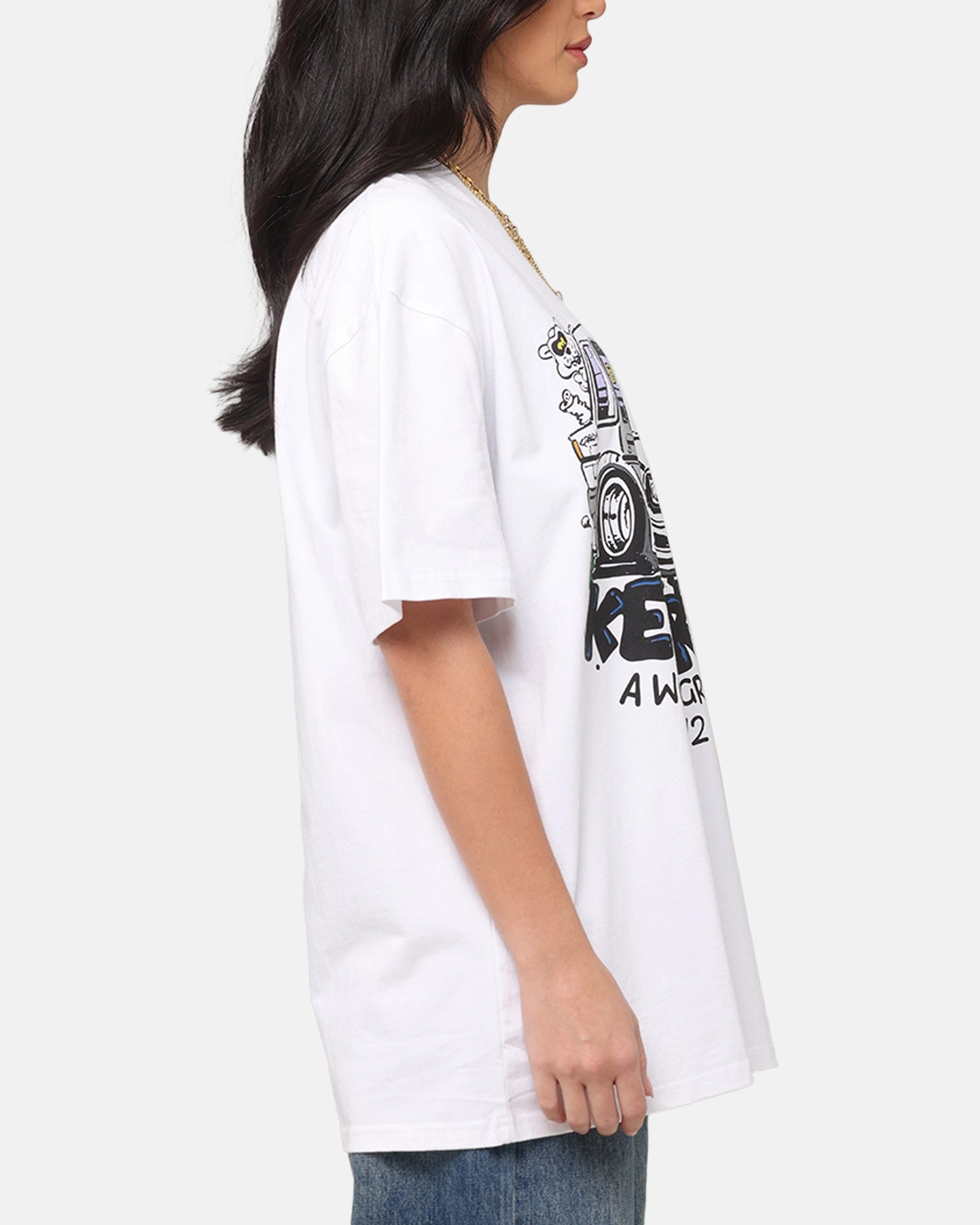 Key Street X FRKO Wip T-Shirt White Summer Wardrobe Plus size confidence