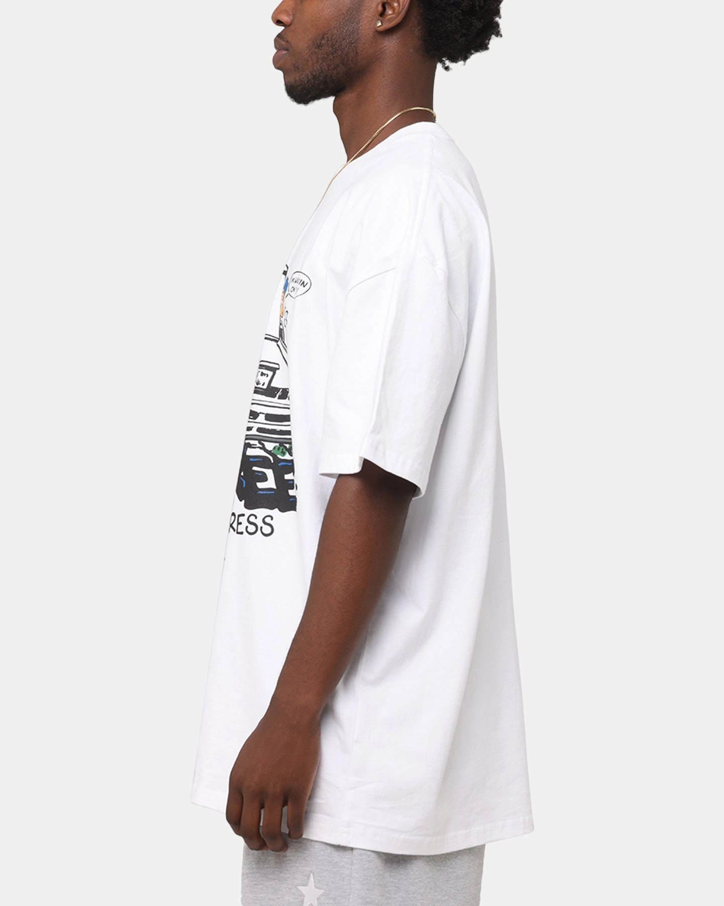 Key Street X FRKO Wip T-Shirt White Fashion Fit Top Rated