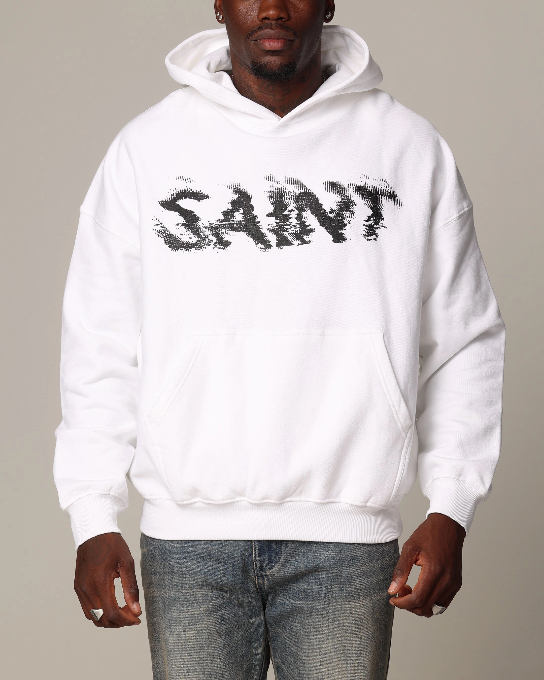 Saint Morta System Overload Hoodie White Windproof Wear