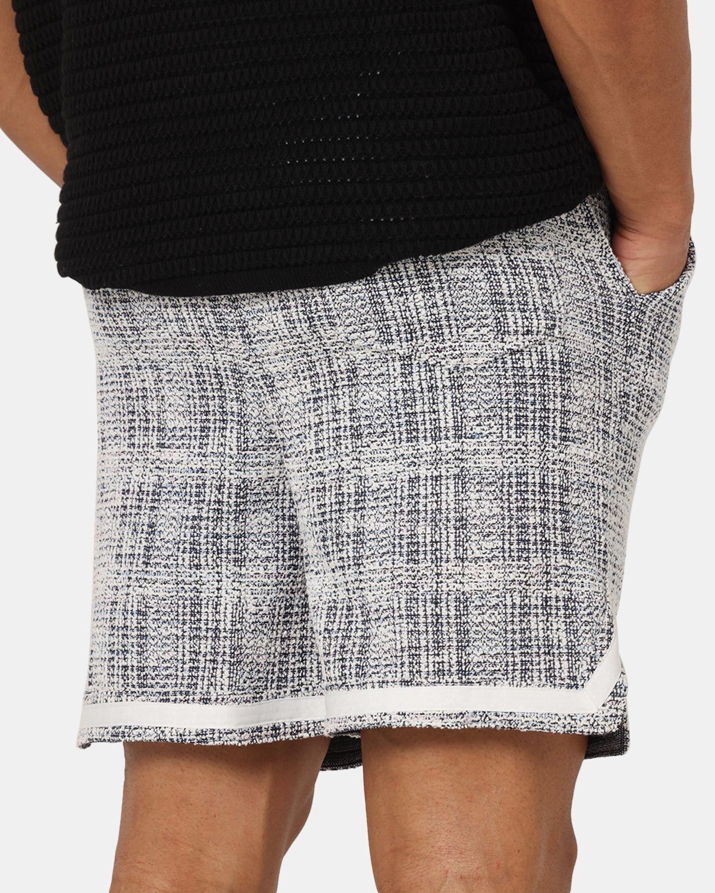 Sweat Resistant Fabric All Day Comfort Fit XXIII Textured Ball Shorts Navy/Cream