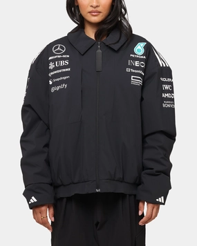 adidas x Mercedes-AMG PETRONAS Formula One F1 2025 Team Jacket Black/White Package Certificate