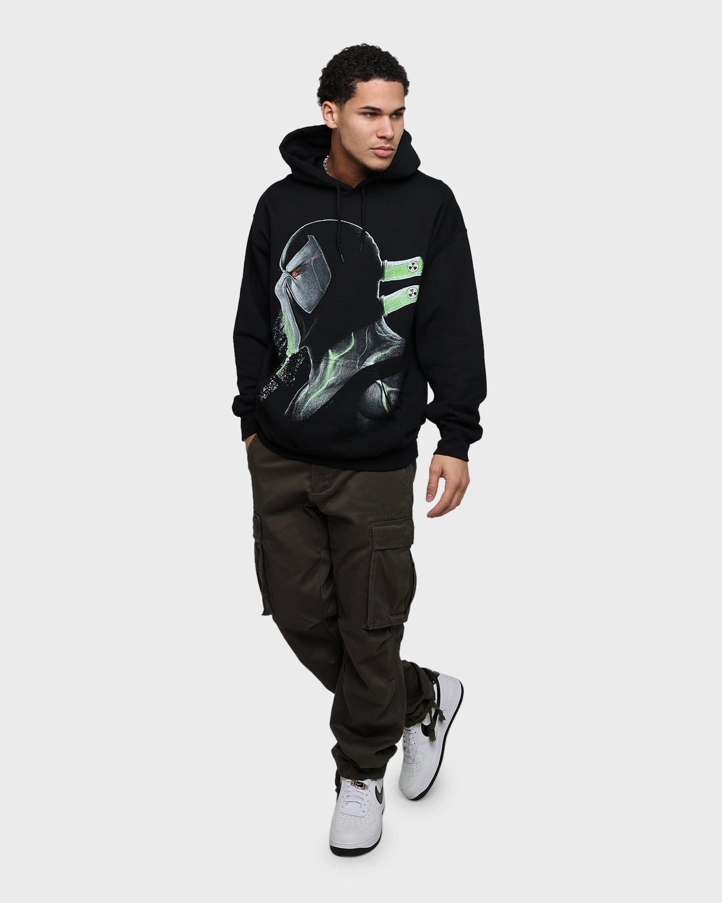 Non Restrictive Mobility Sport Fit Goat Crew X DC Batman Bane Hoodie Black