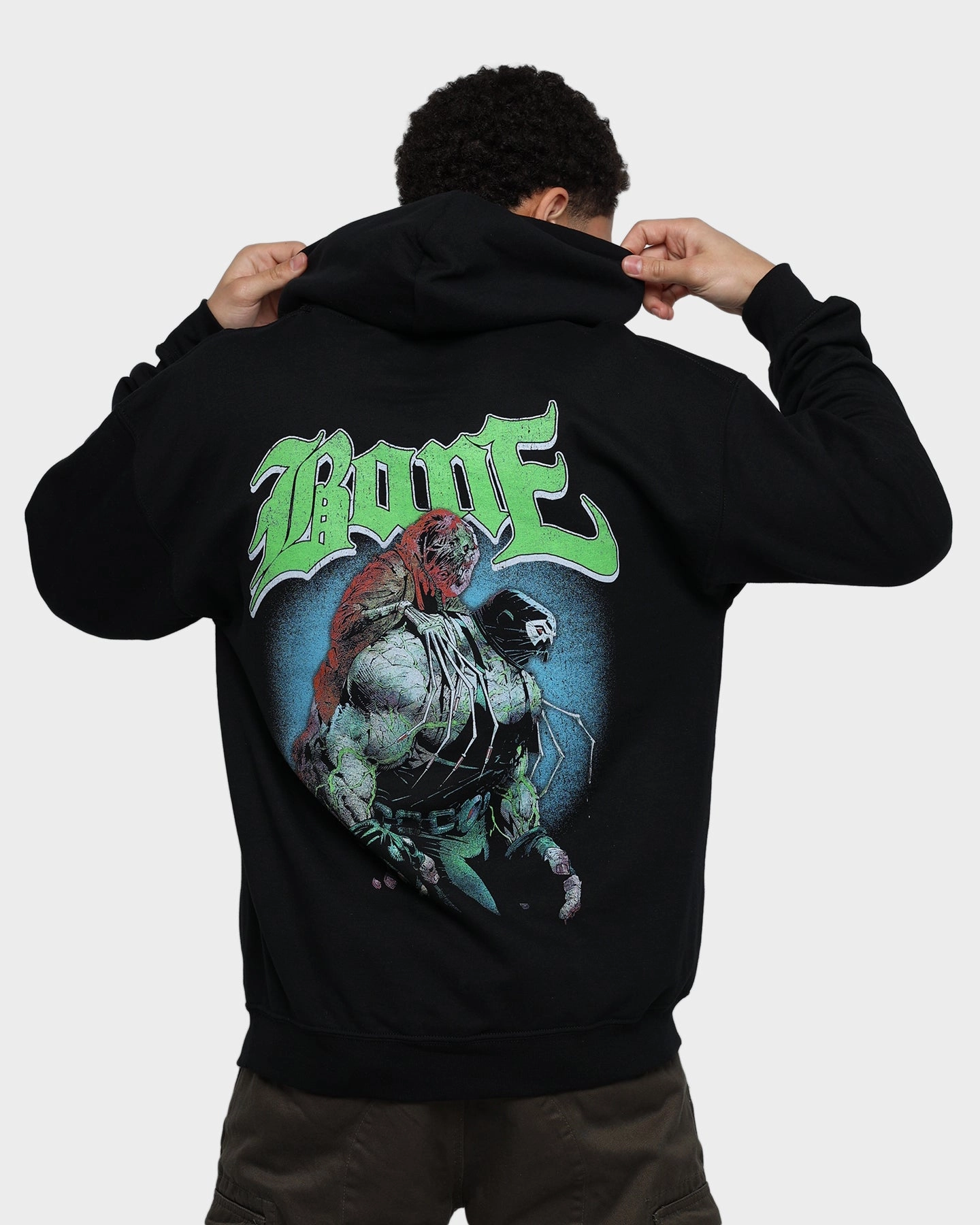 Goat Crew X DC Batman Bane Hoodie Black HighCollar Design Container