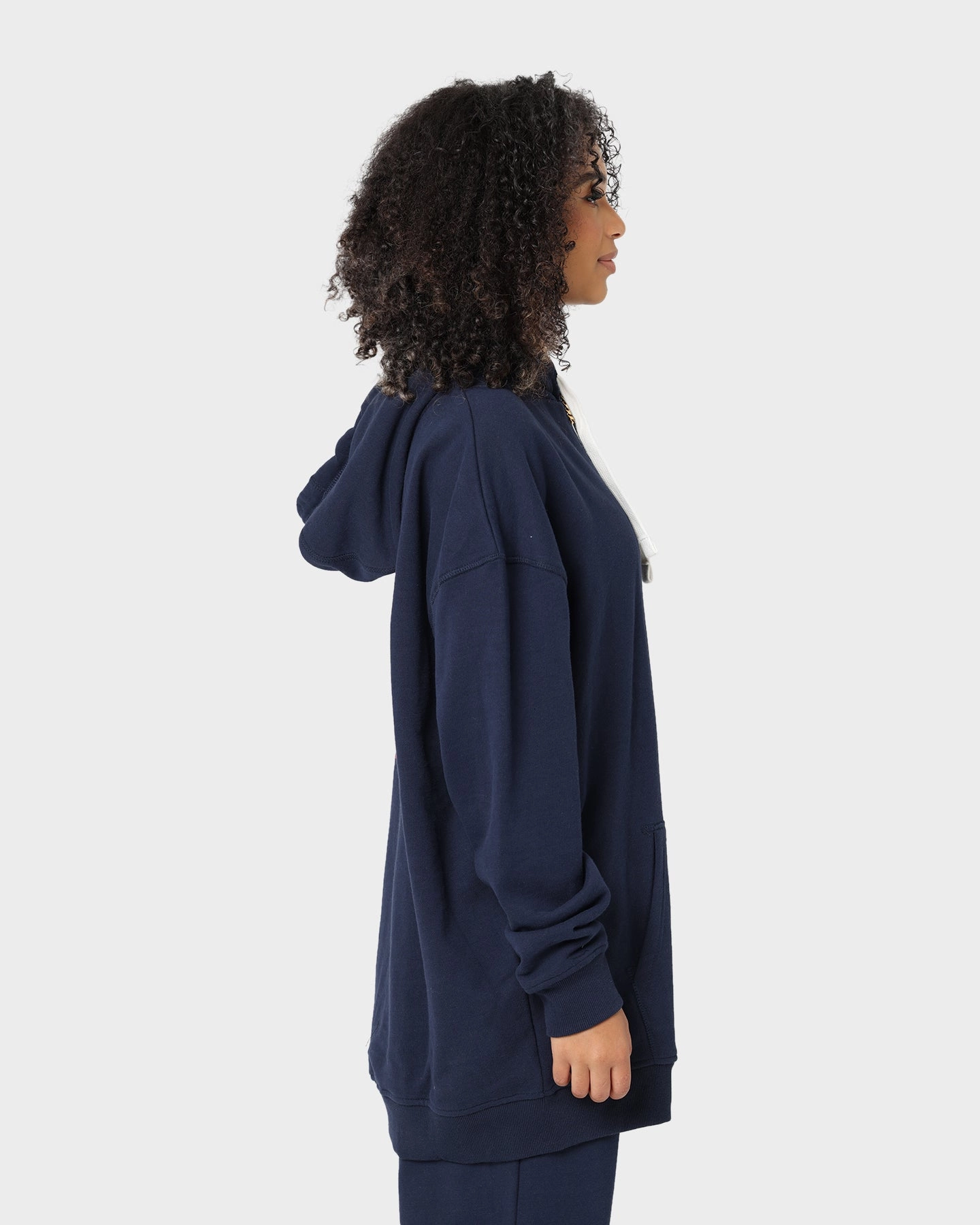 Nautica Fowler Oversized Hoodie 459 Dark Navy Mesh Backed Hood long sleeved