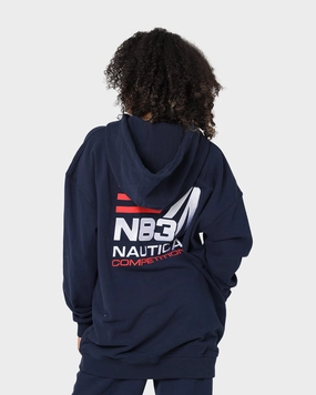 Nautica Fowler Oversized Hoodie 459 Dark Navy Mittens Bargain