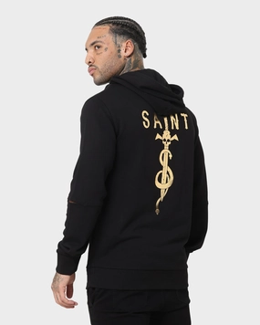Windproof Closure Saint Morta Daggers New Age Hoodie Black