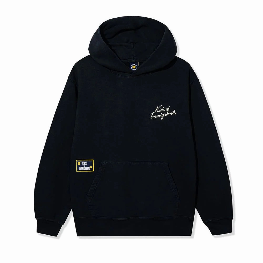 construction workers Aesthetic - pleasing Kids Of Immigrants Figuring It Out Hoodie 'Vintage Black'