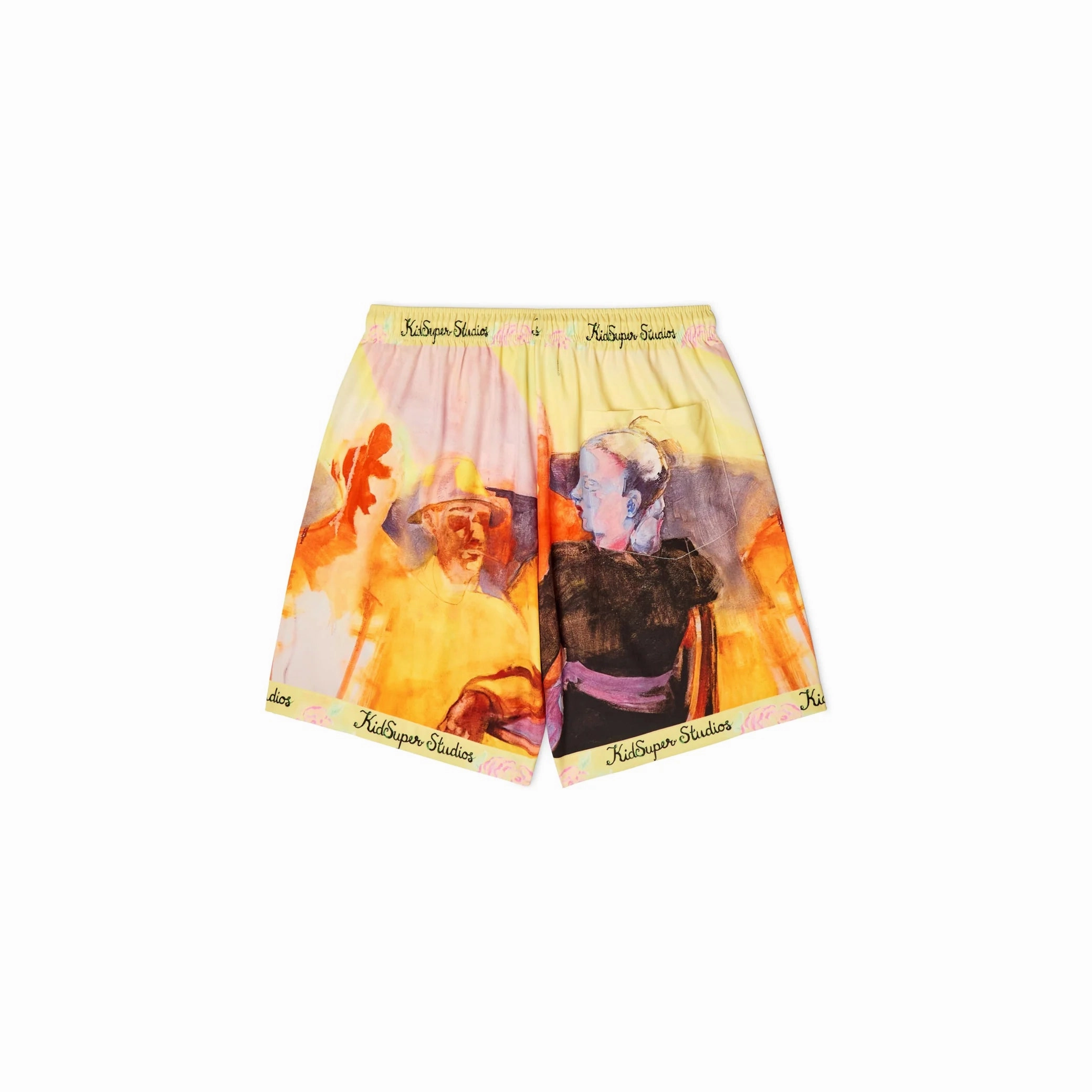 Dynamic Tension Control Kidsuper Printed Shorts - Yellow