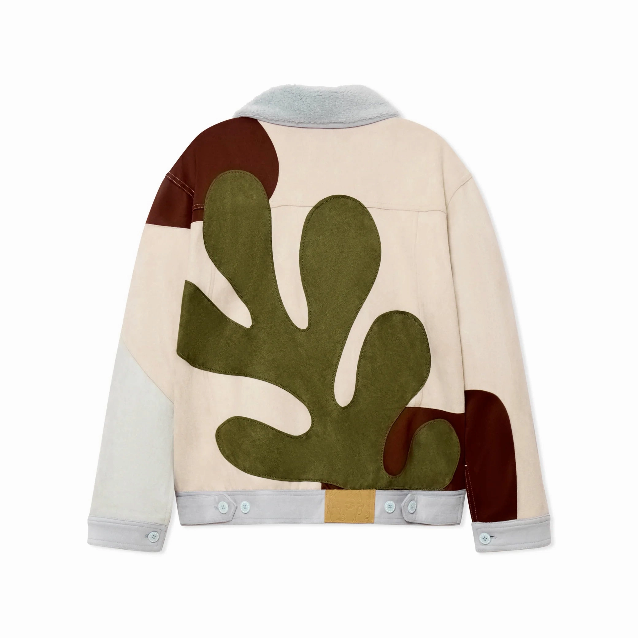 Kidsuper Suede Floral Patchwork Jacket 'Multi' Simple Layers