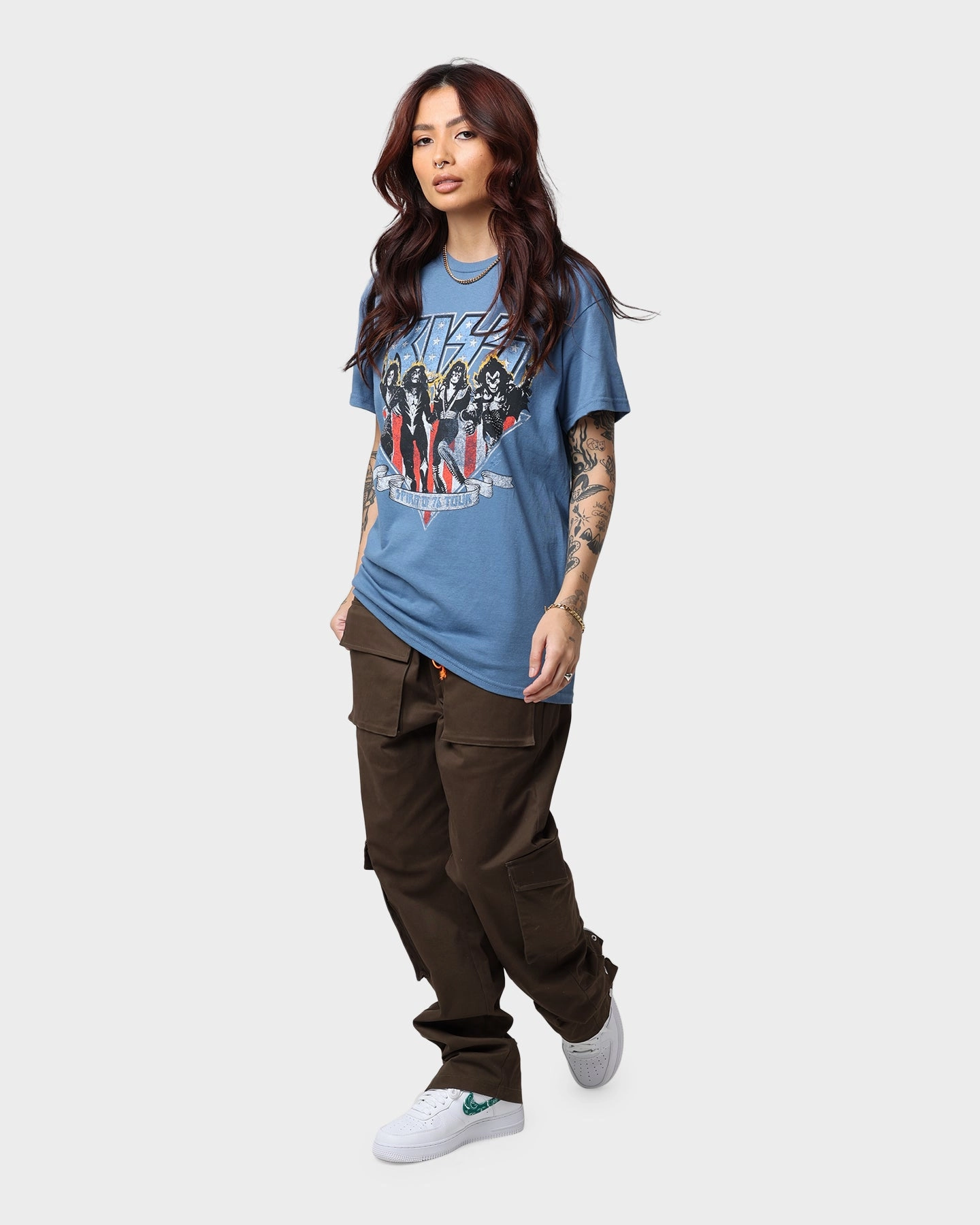 Fresh Trend KISS Spirit Of '76 Tour T-Shirt Indigo Blue
