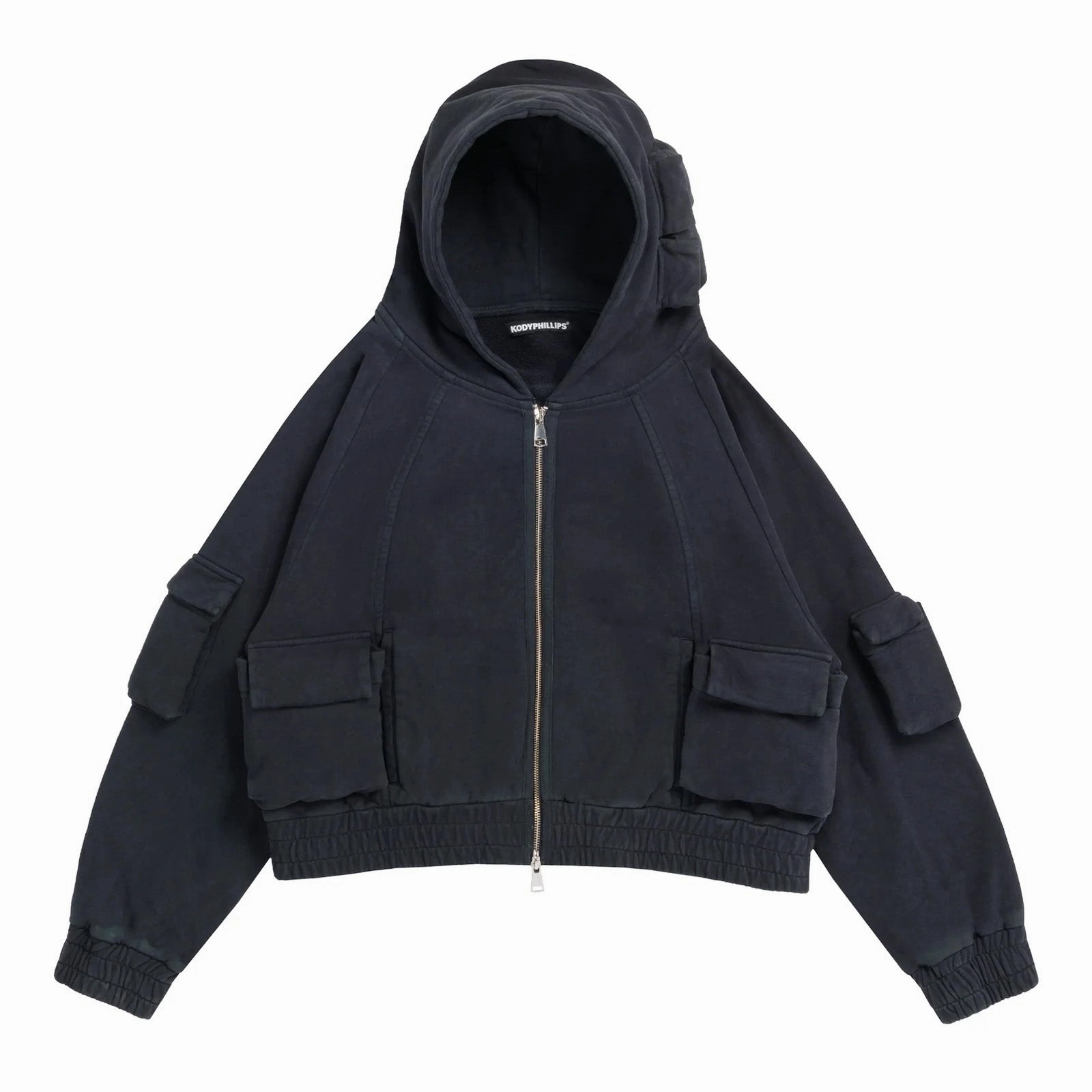 Kody Phillips Zip Up Cargo Hoodie 'Navy' Remote control Next - generation