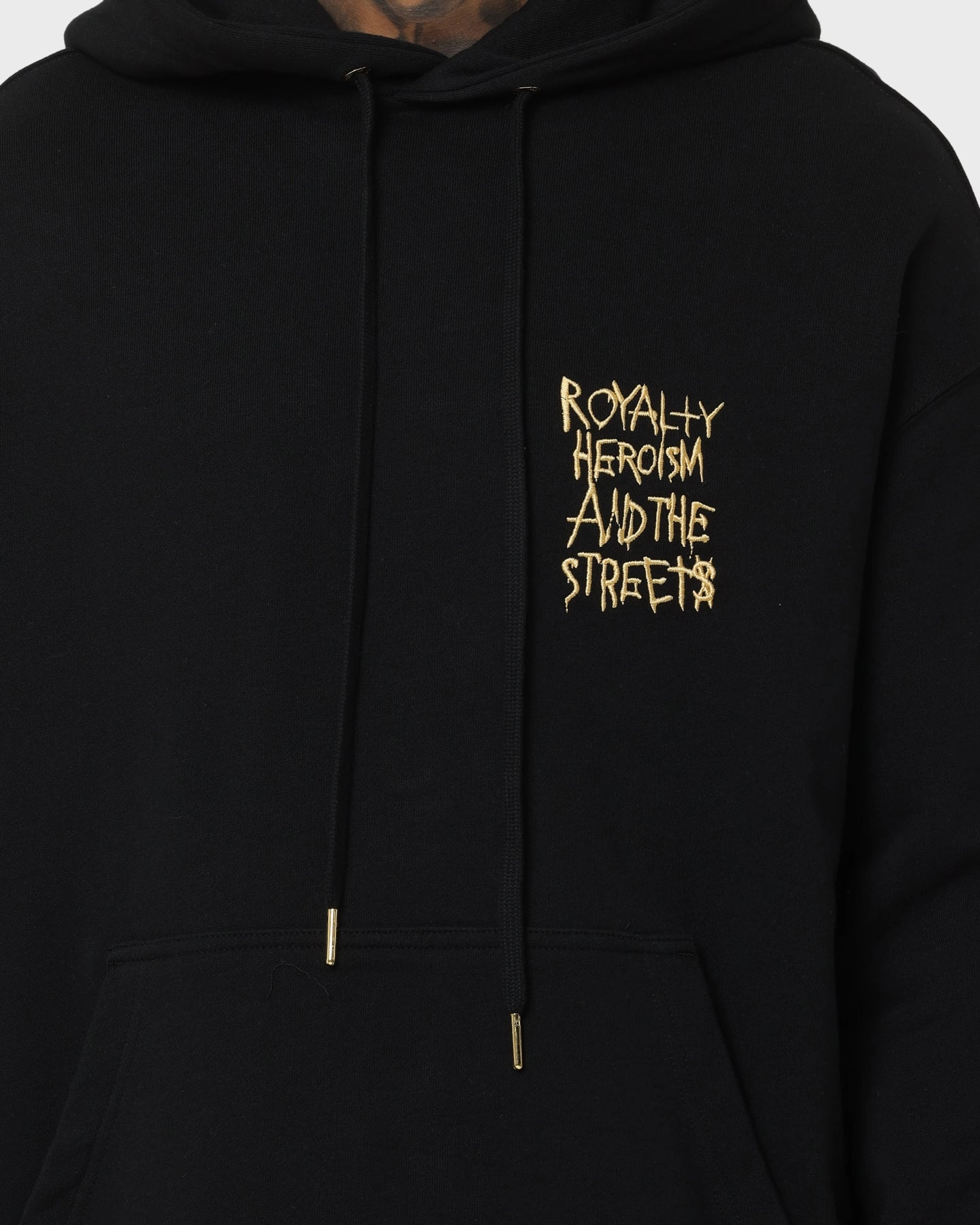Ksubi 23 Biggie Hoodie Black HighCollar Design Tear Resistant