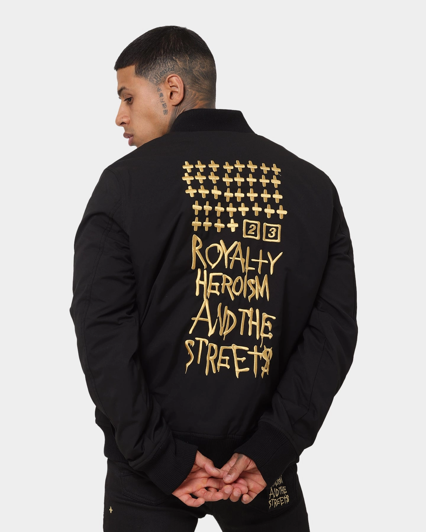 Ksubi 23 Bomber Jacket Black Shield Flight