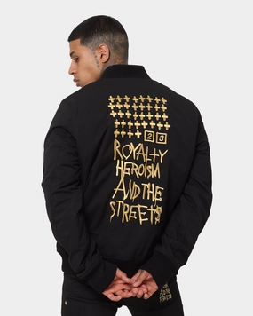 Ksubi 23 Bomber Jacket Black Shield Flight