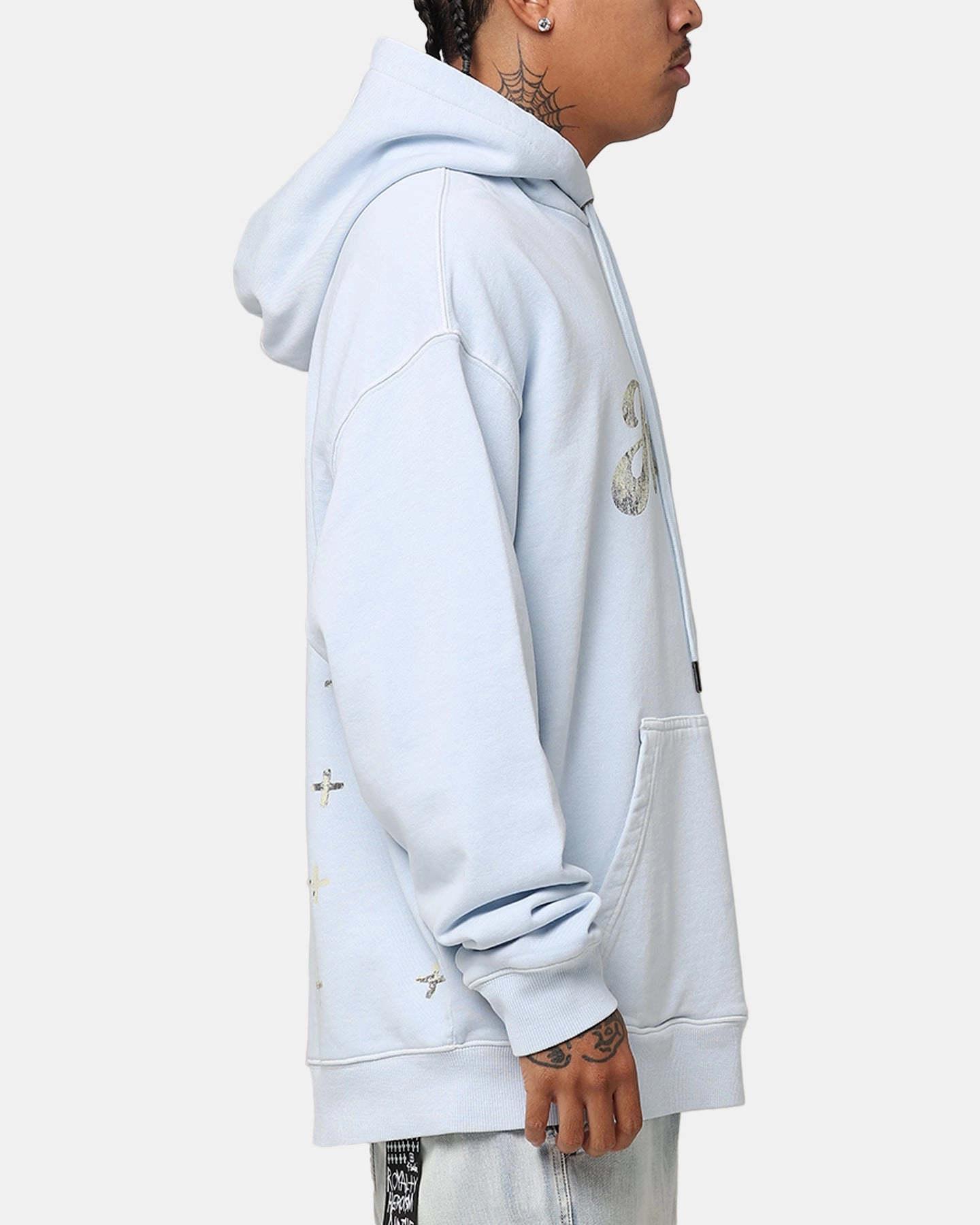 men Ksubi Clubhouse Kash Shallows Hoodie Blue