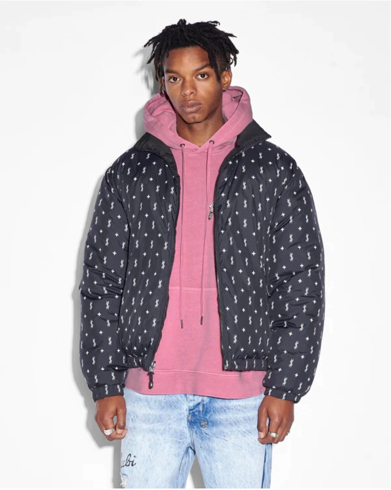 Regular-fit Ksubi Flight Puffer Jacket Black