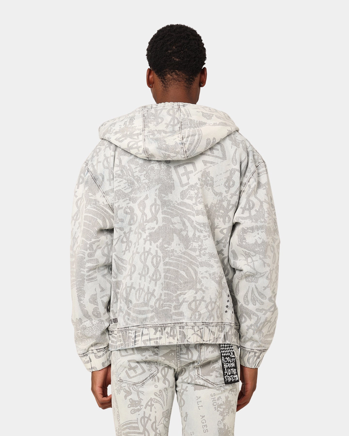 Eco-friendly Appointment Ksubi Kollage Zip Hoodie Icey Denim