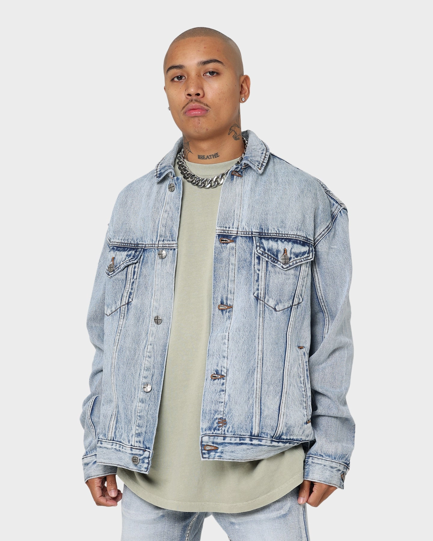KSUBI Oh G 1999 Jacket Denim Interchangeable Collar System