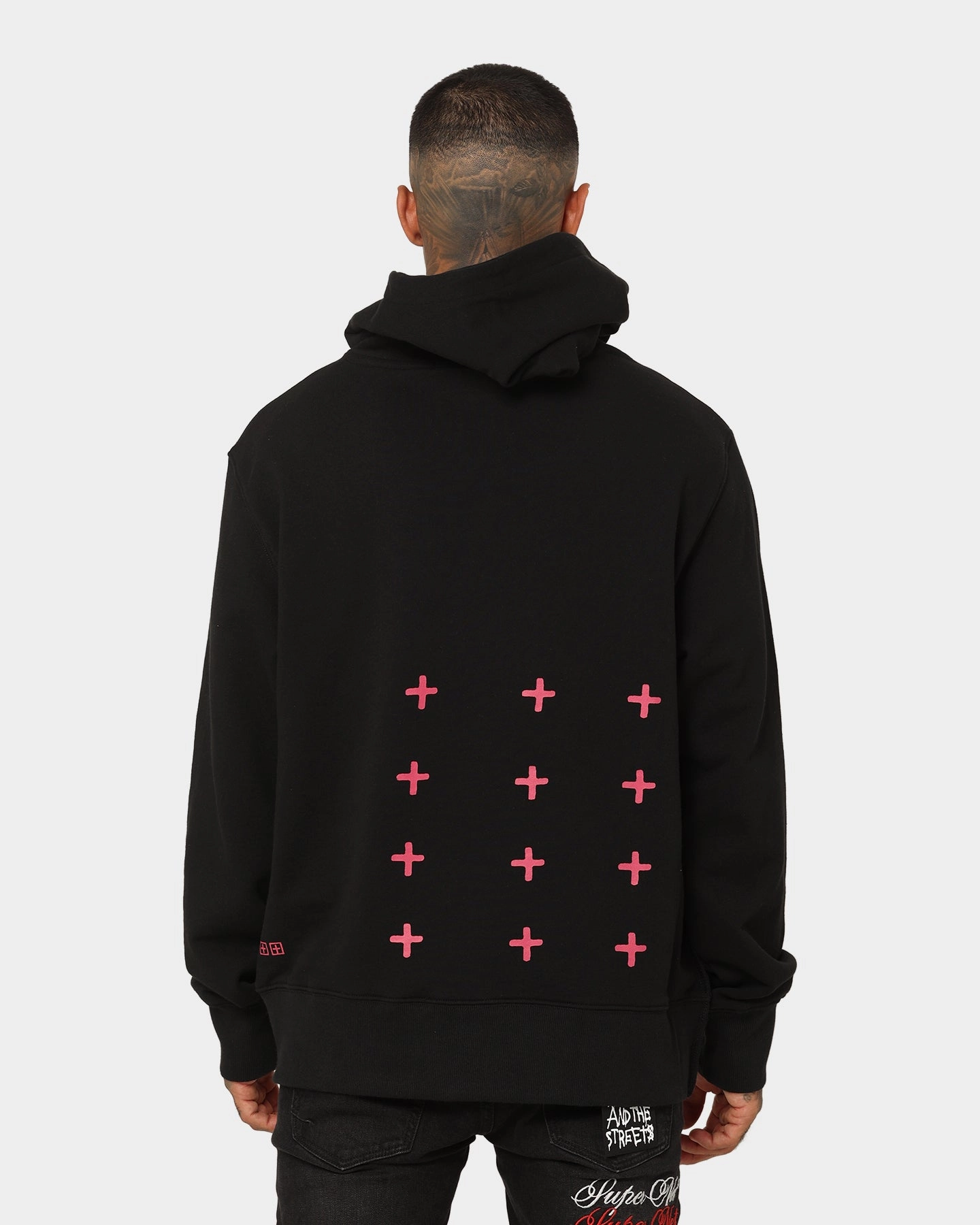 Action Ksubi Pixel Flower Kash Hoodie Jet Black