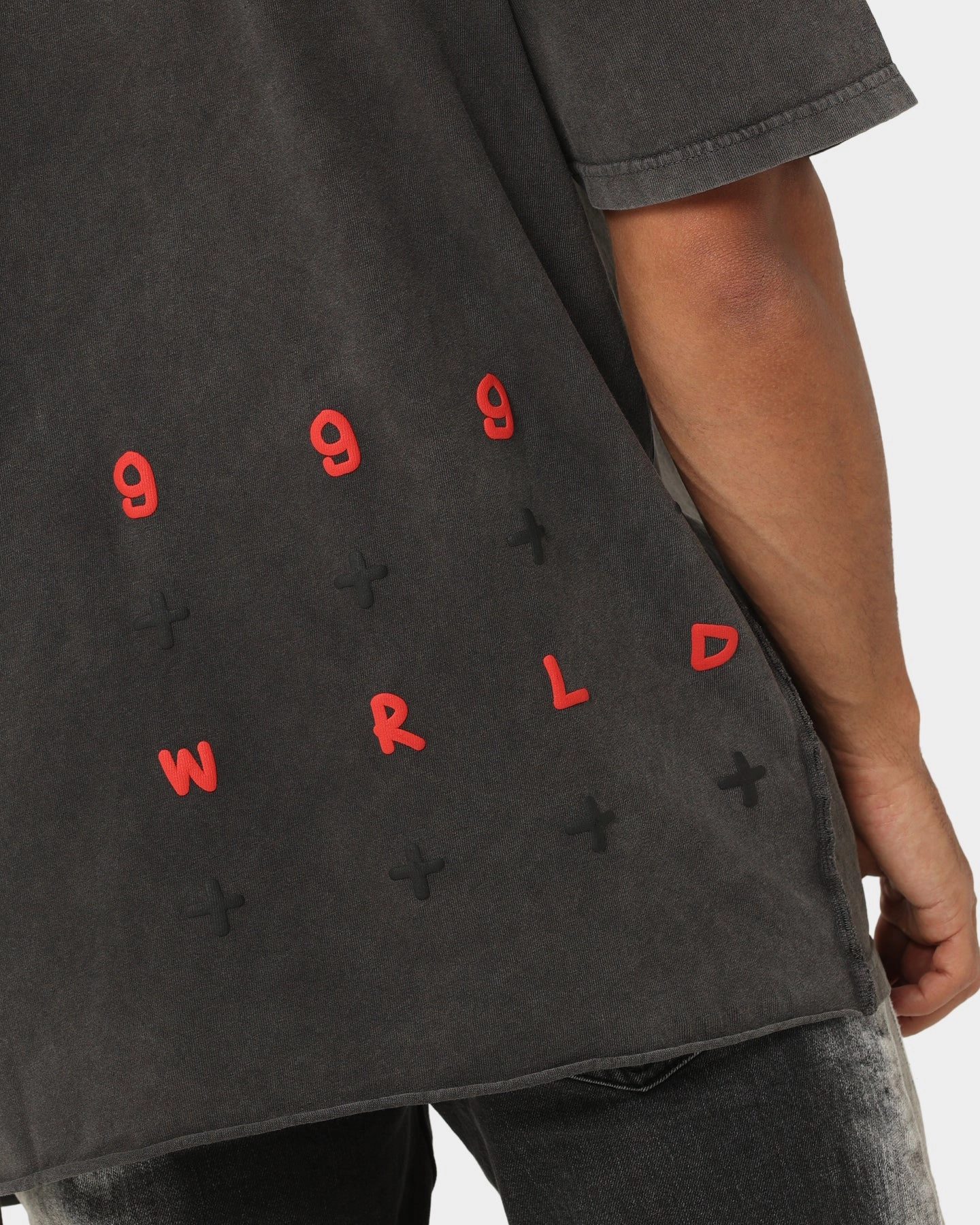 Garment Dyed Finish Ksubi X Juice Wrld 999 Biggie Vintage T-Shirt Faded Black