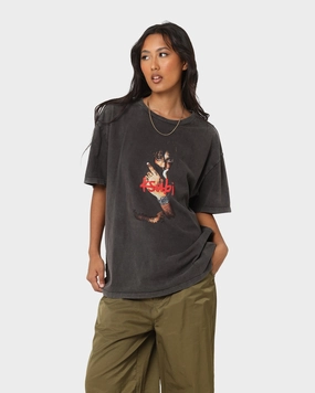 Ksubi X Juice Wrld 999 Biggie Vintage T-Shirt Faded Black Comfortable and Chic Cozy and Fashionable