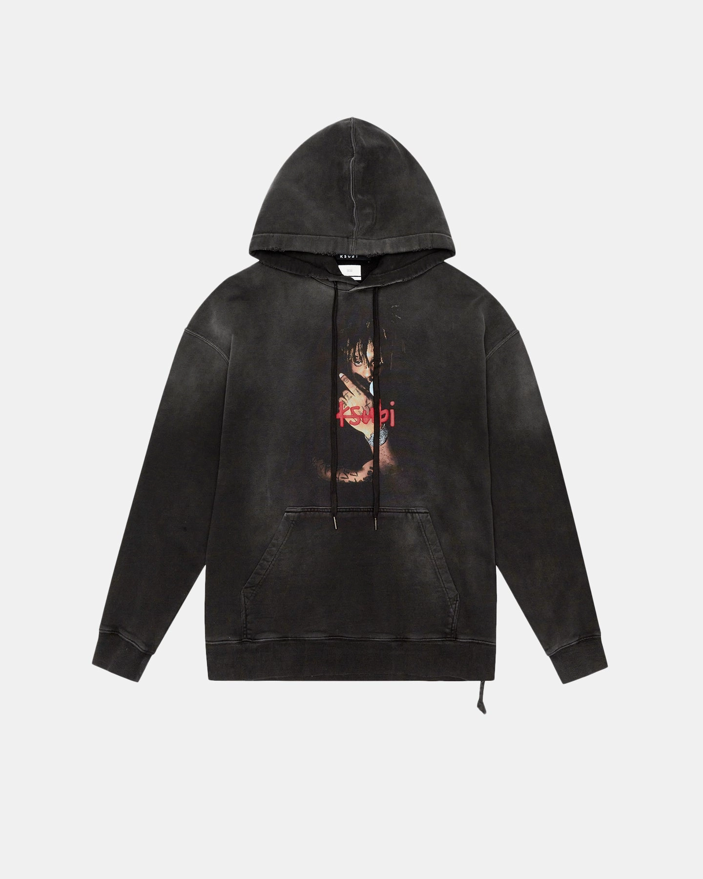 Ksubi X Juice Wrld Biggie Hoodie Black Courage snag resistant