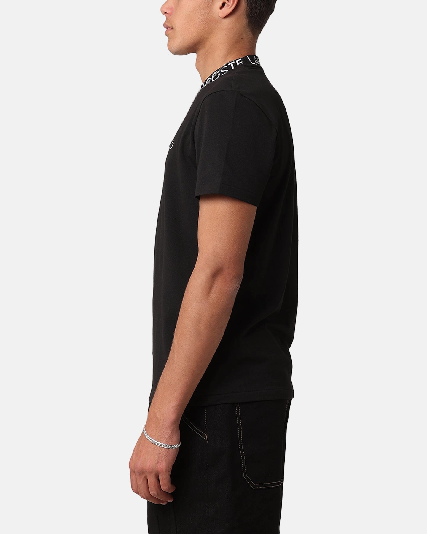 Lacoste Active Pique T-Shirt Black proper length
