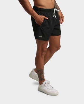 GussetDesign Lacoste Block Colour Swim Shorts Black/Navy Blue
