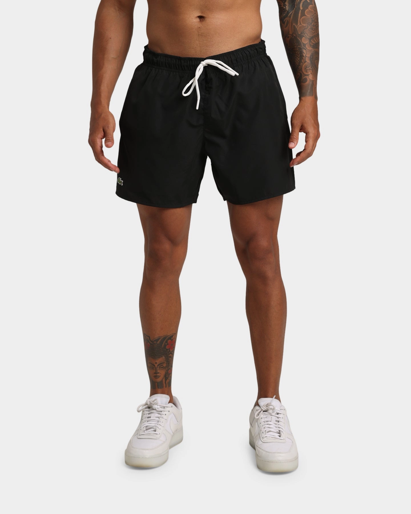 Lacoste Block Colour Swim Shorts Black/Navy Blue Beachwear Active Shorts