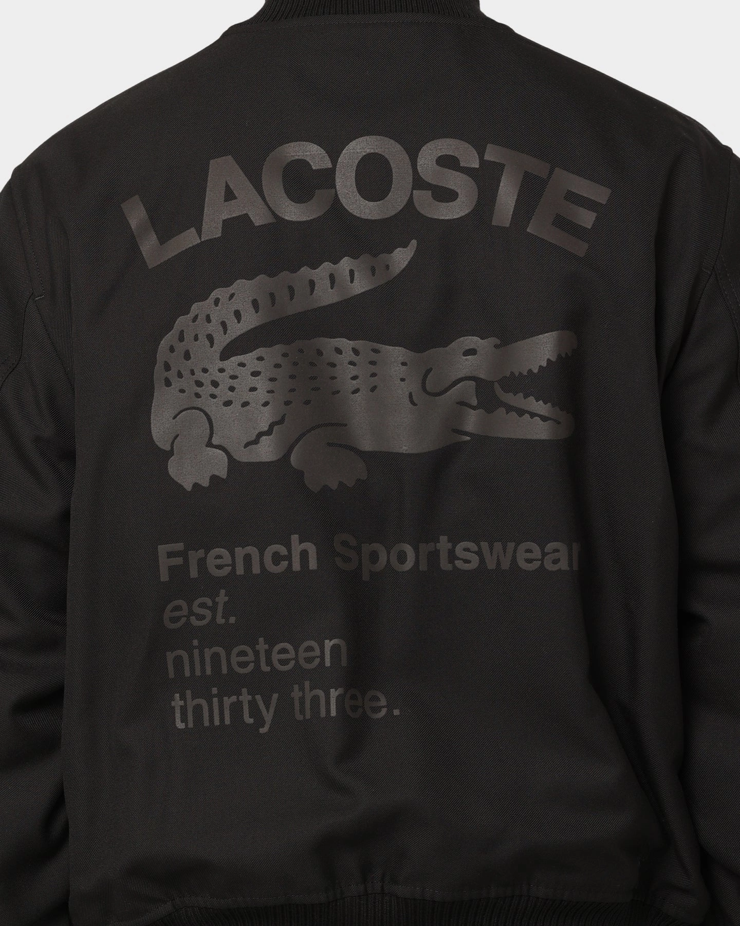 Grade Lacoste Graphic Icons Bomber Jacket Black