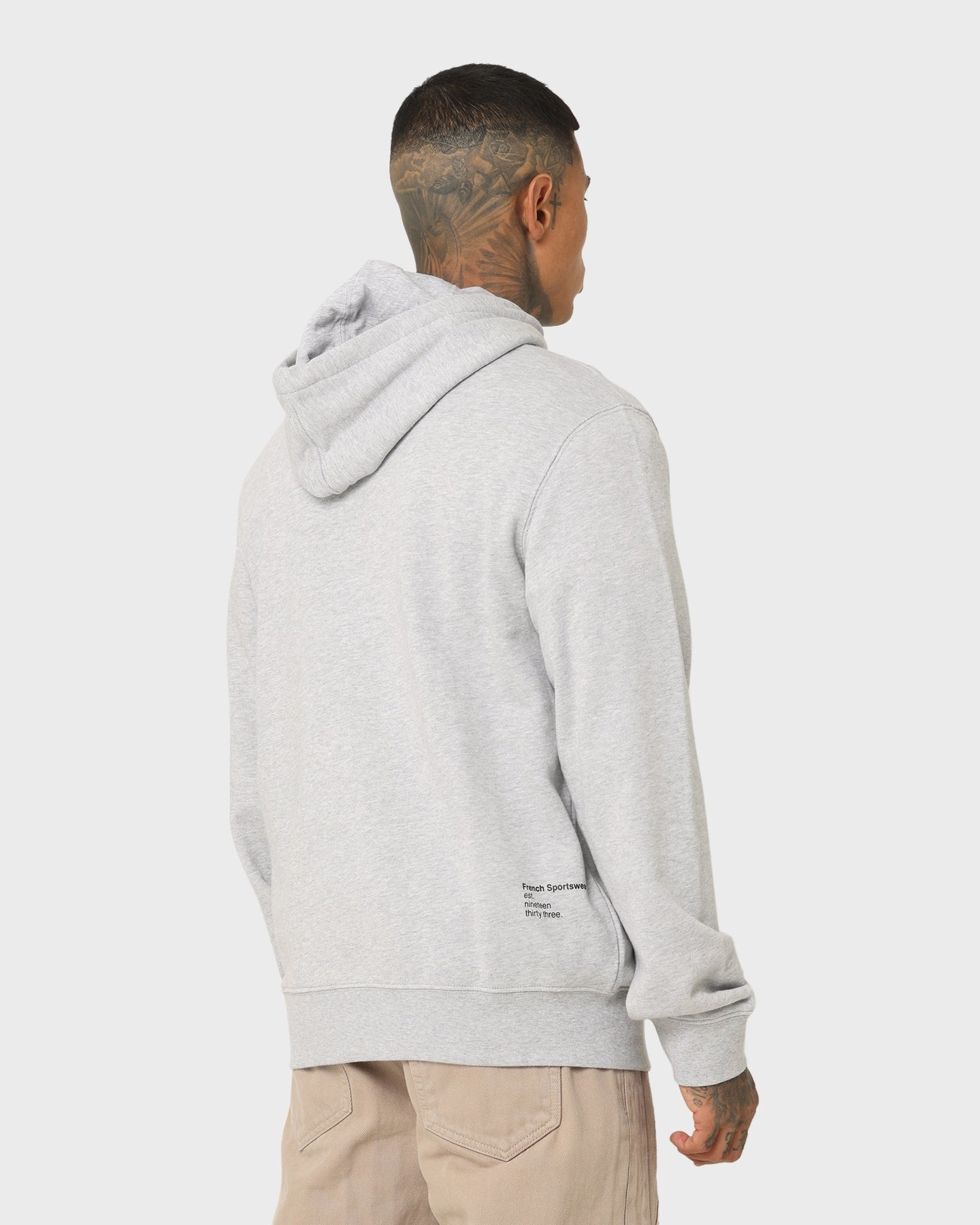 Build Lacoste Soft Branding Hoodie Silver Chine