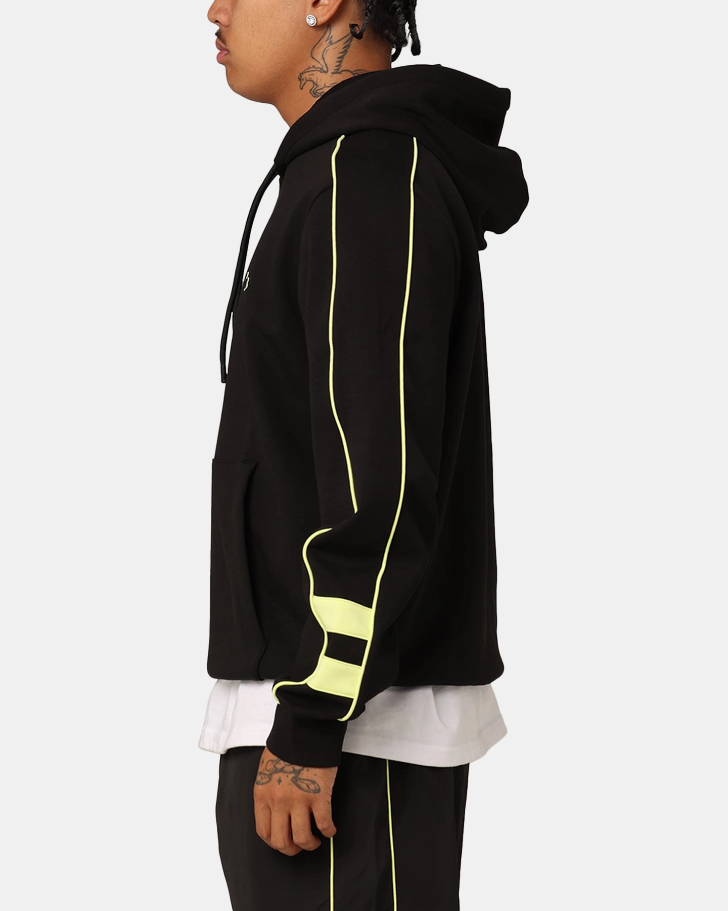 planned purchase Drop Hem Lacoste Transitional Active Logo Hoodie Black