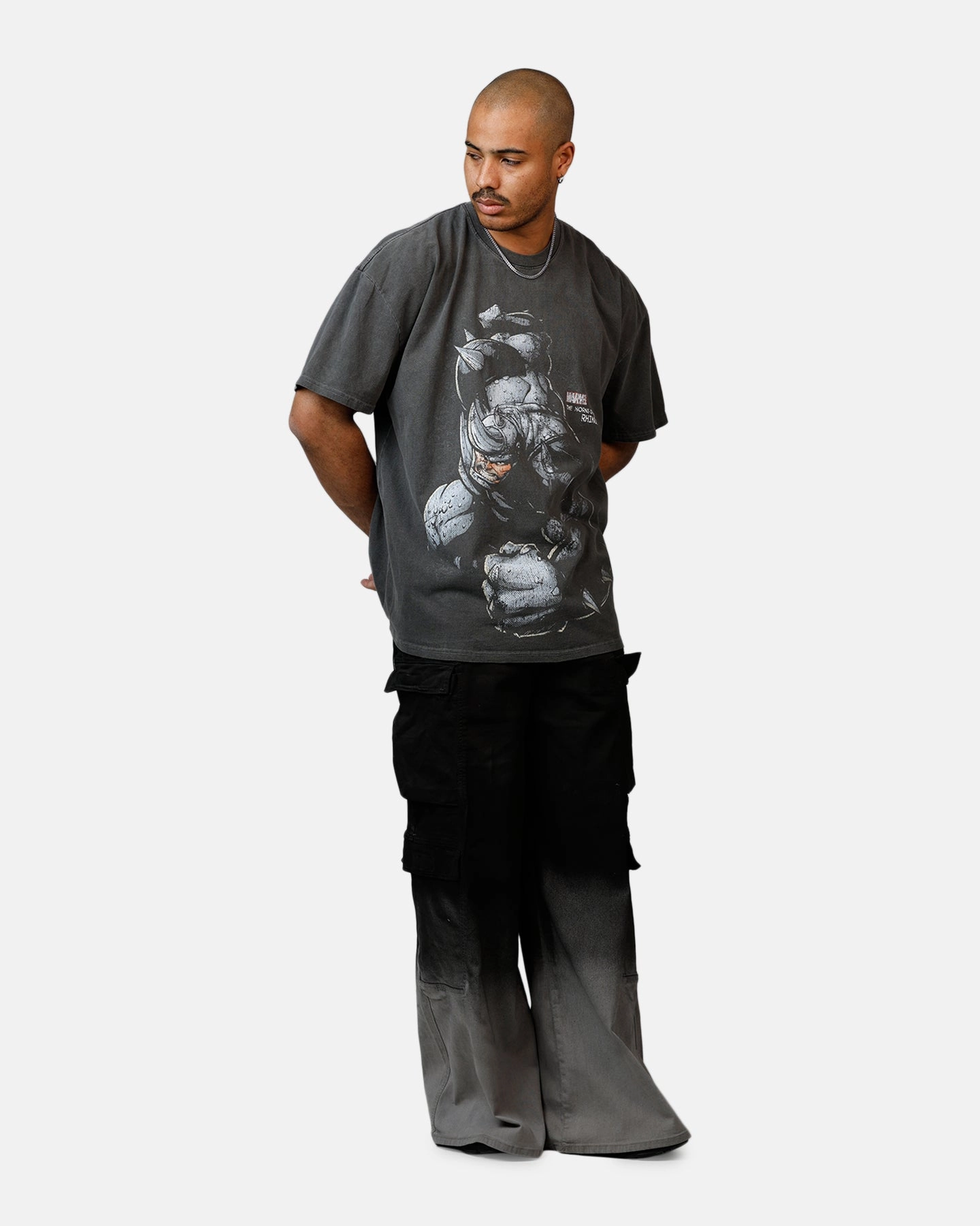 Goat Crew Marvel Sinister Six Rhino Heavyweight T-Shirt Black Wash budget-friendly