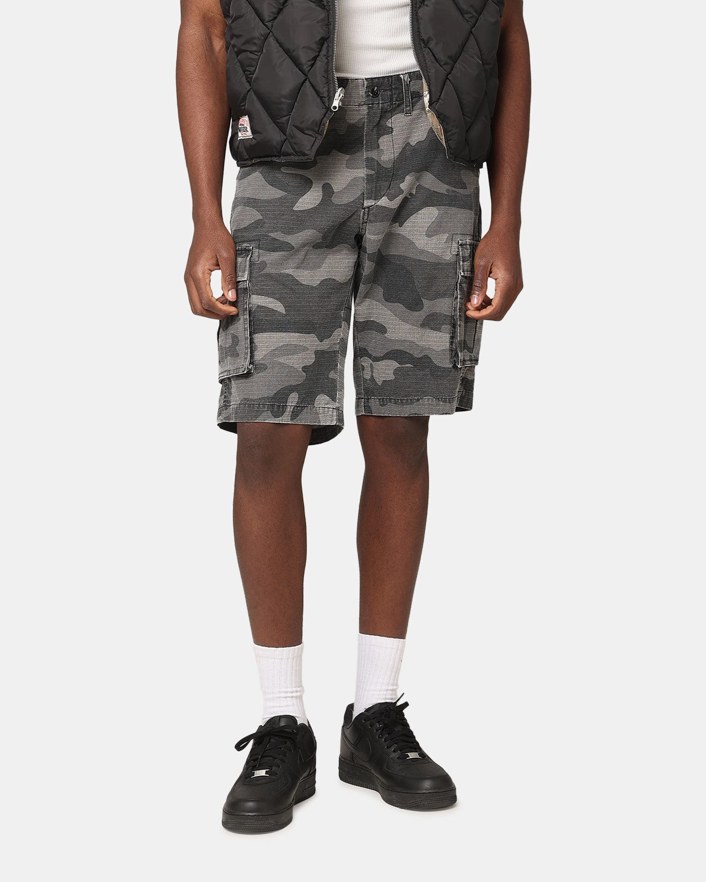 Hot Weather winter shorts XXIII Torrent Cargo Shorts Washed Black Camo
