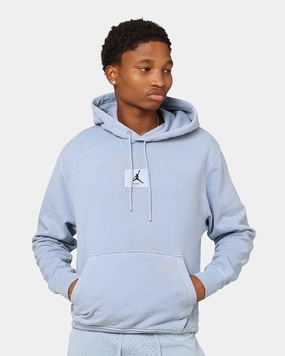 Jordan Essentials Statement Wash Fleece Pullover Hoodie Blue Grey suitable for dance competitions Relaxed Layer