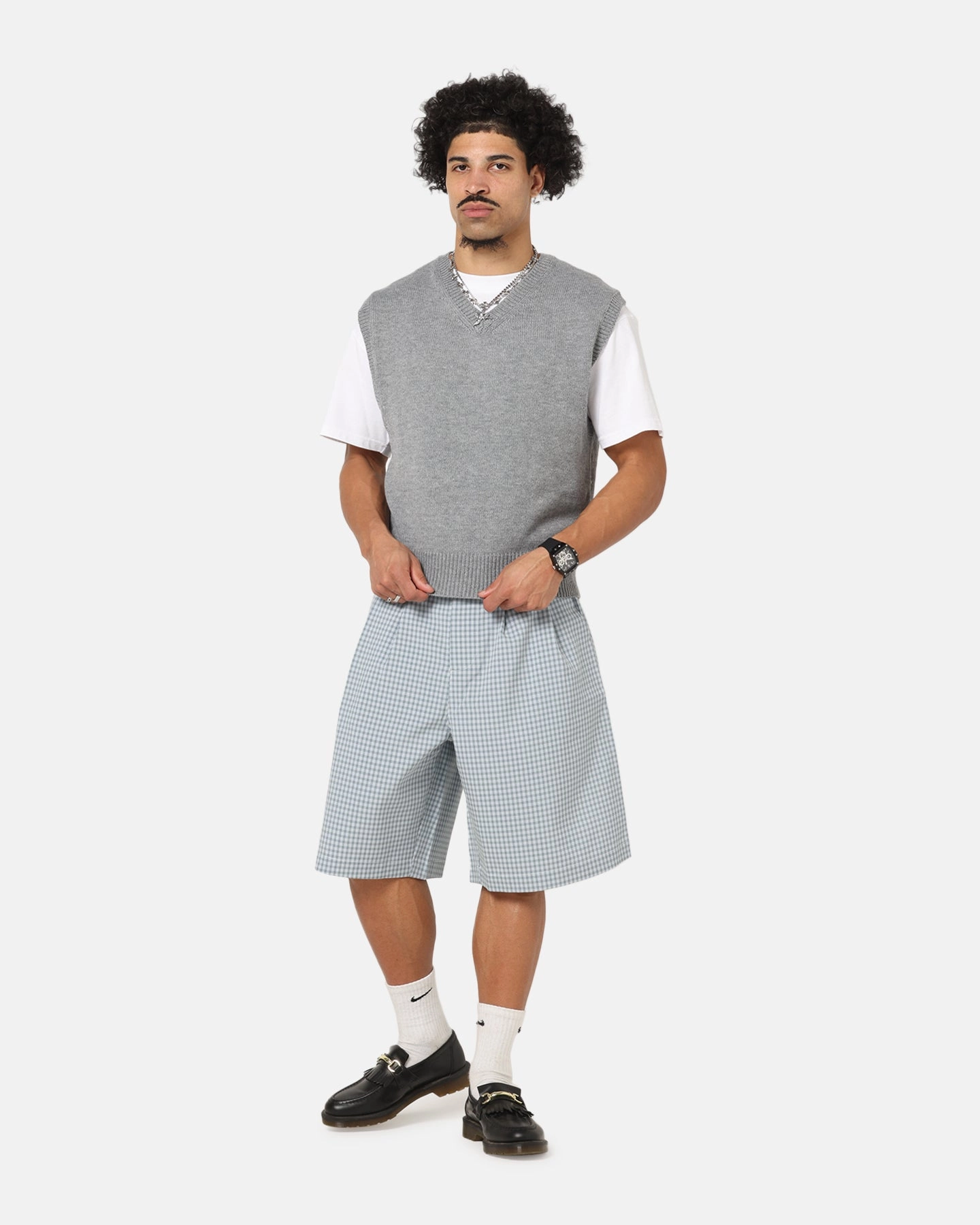 Exclusive XXIII Cropped Sweater Vest Grey