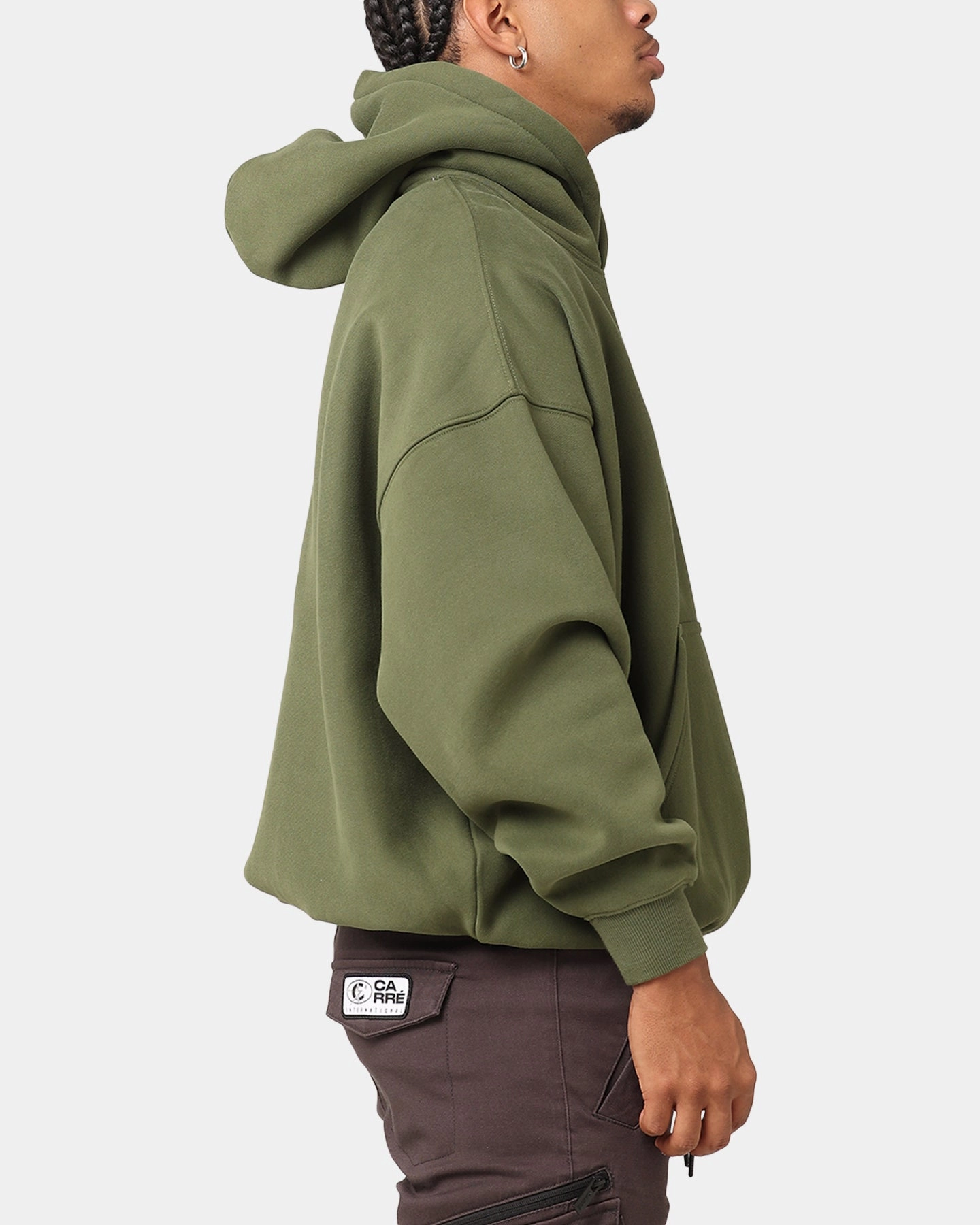 runway show Carre Academy V2 Oversized Hoodie Forest Green
