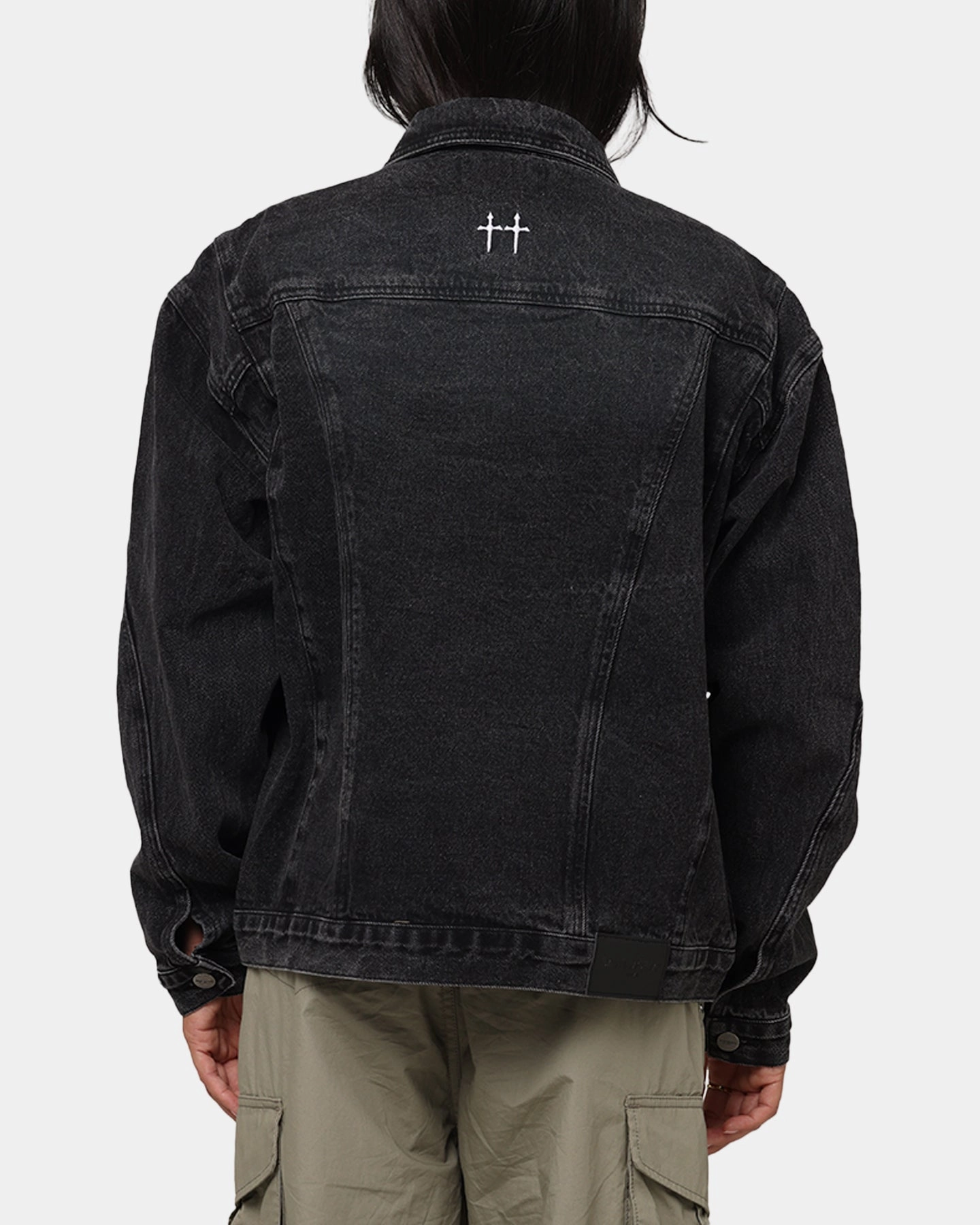 Bonded Seam Technology Storm Shield Saint Morta Armoury Denim Jacket Black Shadow