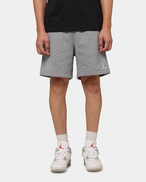 Jordan Brooklyn Fleece Shorts Carbon Heather/White Street Fashion